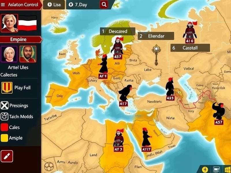 Kebab Realm Rulers end-game territory control map