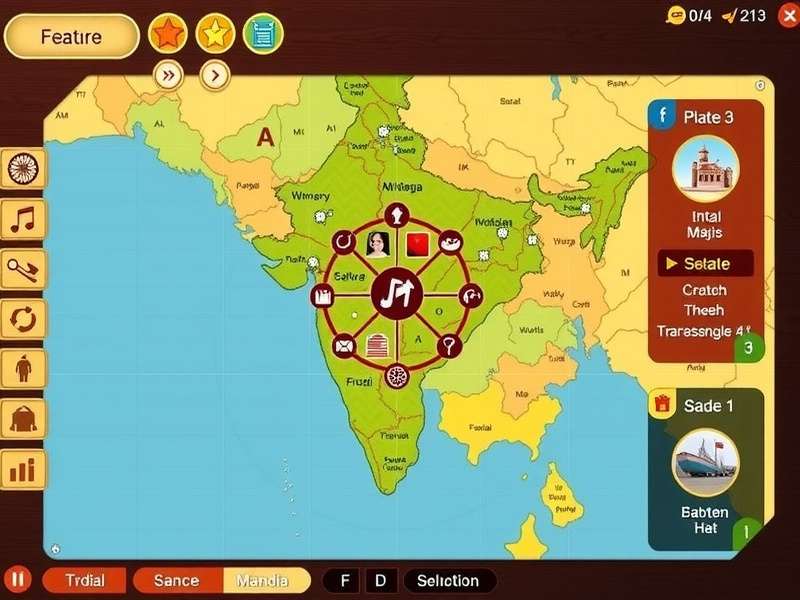 Saffron Navigator gameplay showcasing Indian cultural elements