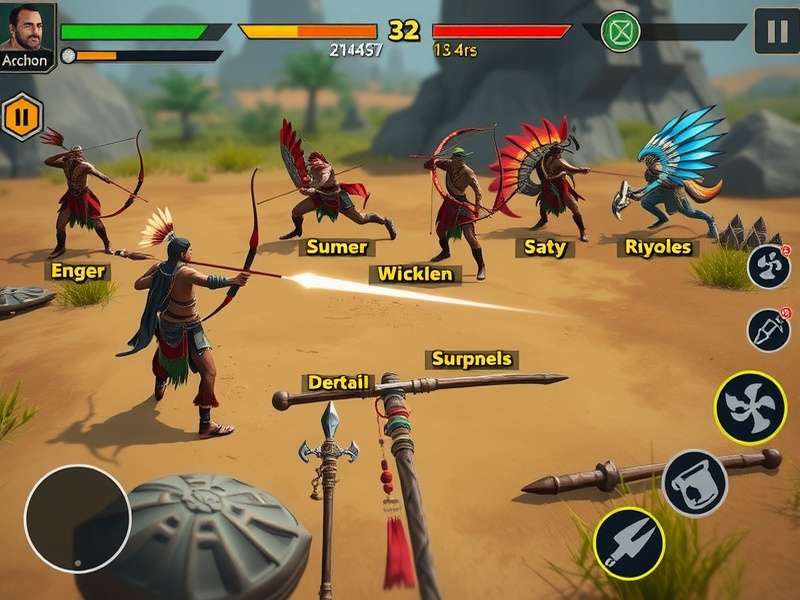 Archero Indian Reign gameplay screenshot showing Indian-themed characters and environments