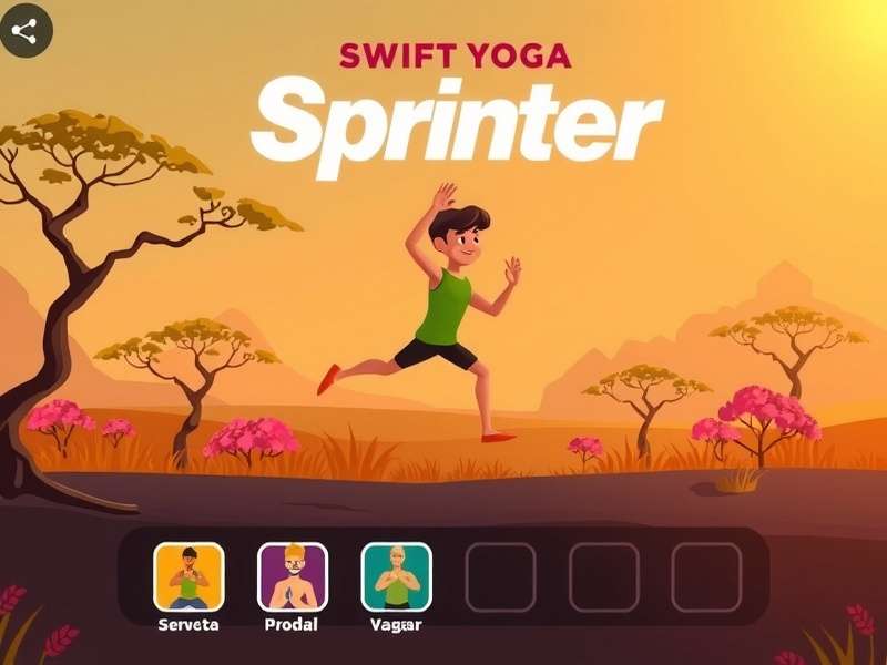 Character selection screen in Swift Yoga Sprinter showing diverse Indian avatars