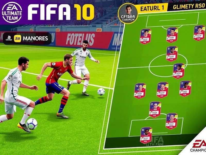 FIFA Champion tactical interface showing formation and player instructions