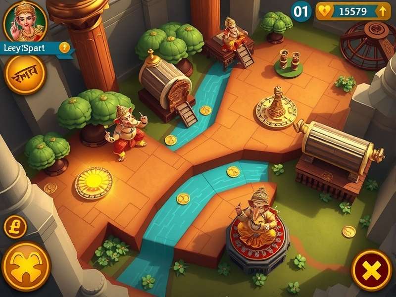 Ganesh Gold Rush multiplayer competition screen
