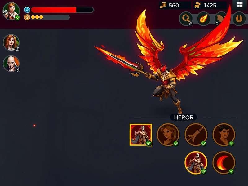 Flame Conqueror gameplay screenshot showing battle interface