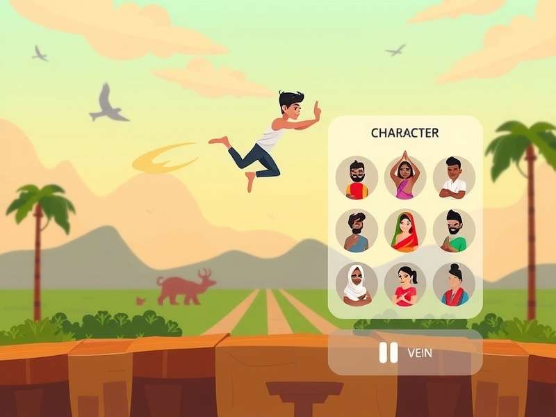 Swift Yoga Sprinter gameplay showing character performing yoga pose while running