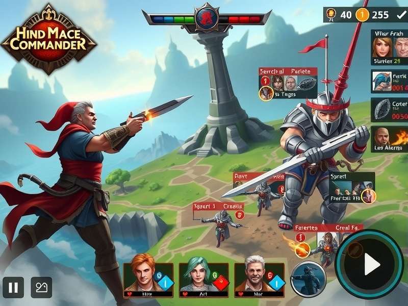 Hind Mace Commander battle scene showing character combat