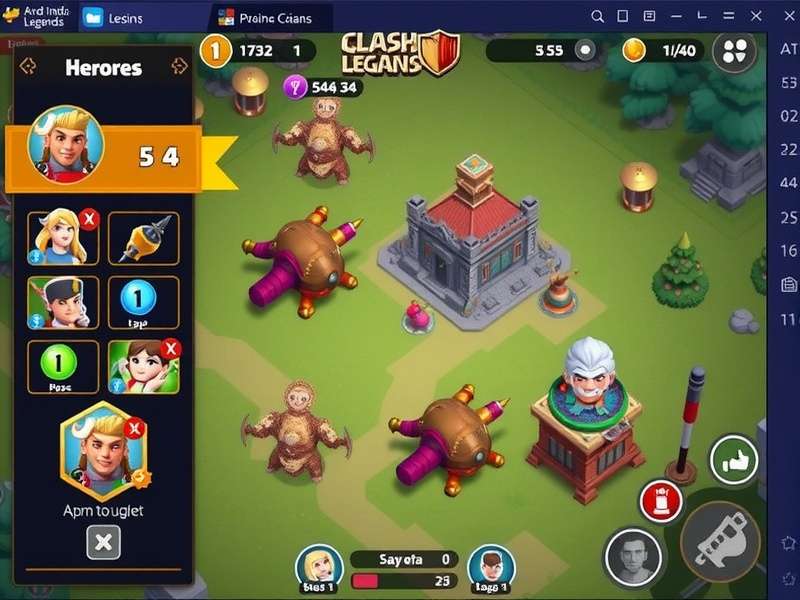 Indian Clash Legends Pro gameplay screenshot showing heroes and battlefield
