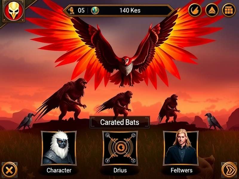 Vulture Dawn Conquerors character selection screen