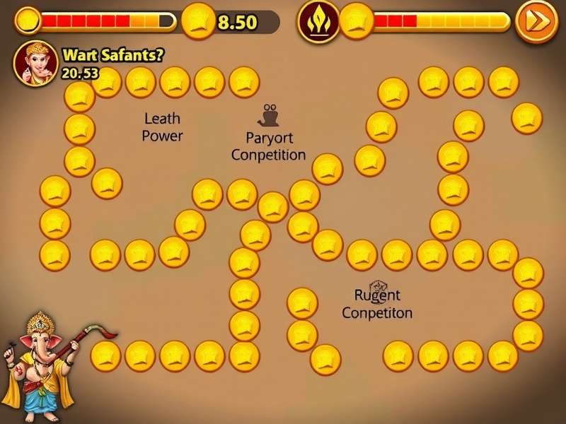 Ganesh Gold Rush strategy map showing optimal paths
