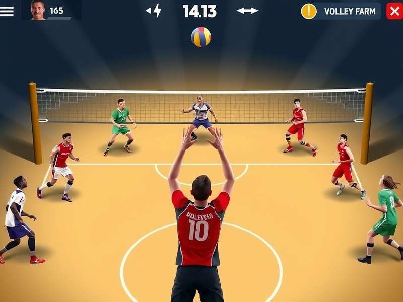 Prime Volley Blitz gameplay screenshot showing volleyball action