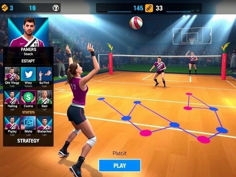 Taj Volley Elite Star character customization screen
