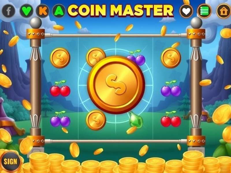 Coin Master game interface showing spins and coins