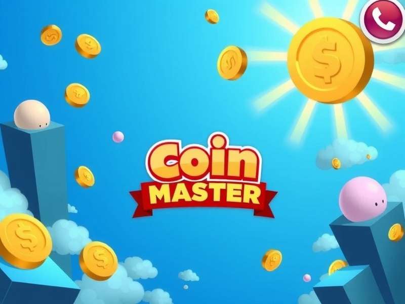 Coin Master iOS gameplay showcasing village building and slot machine interface