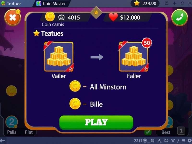 Coin Master Mod Menu interface showing spin and raid controls