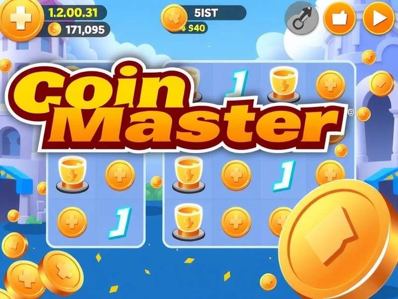 Coin Master Gameplay Screenshot showing village and slot machine