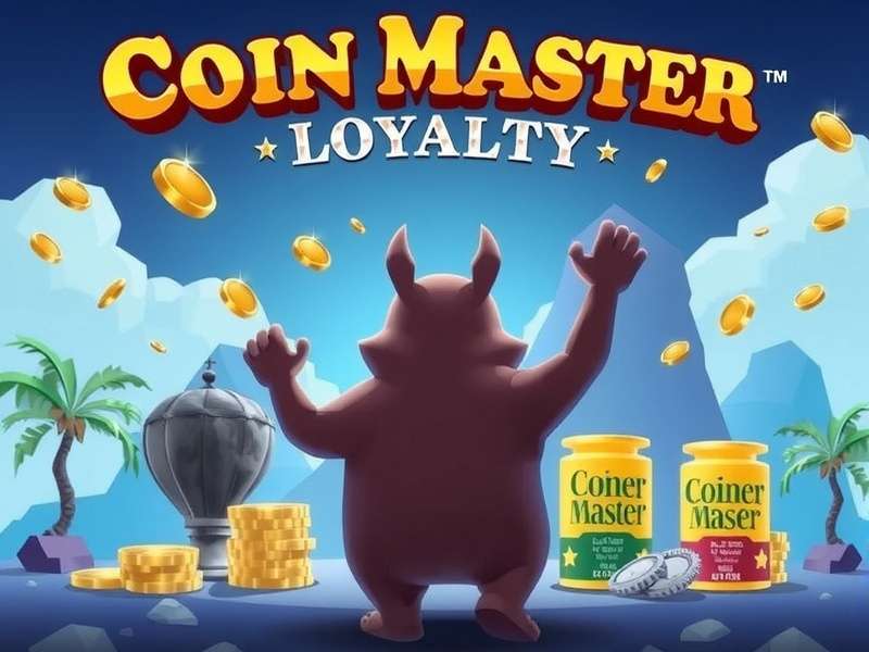 Golden Loyalty Chest in Coin Master game with sparkling rewards