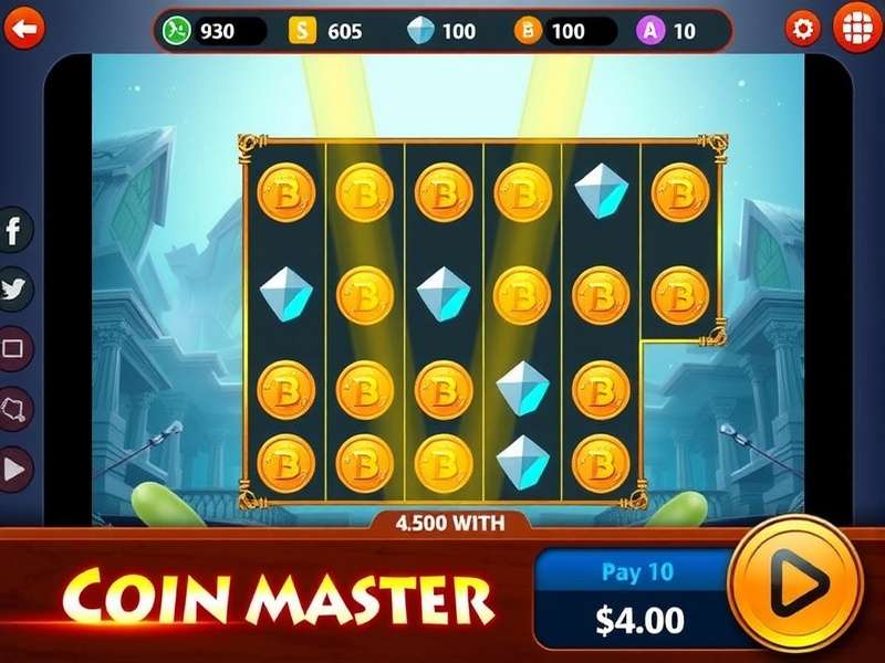 Coin Master Gameplay on Mobile Screen