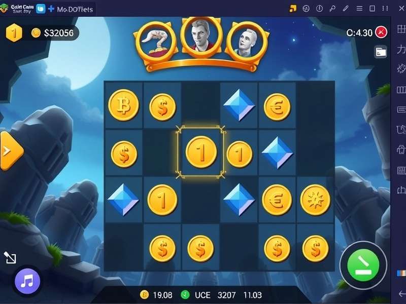 Coin Master gameplay on mobile devices showing village building and slot machine