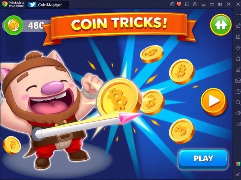 Coin Master game interface showing spins and villages