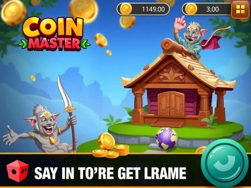Coin Master Android Mod Apk Gameplay Screenshot showing unlimited coins and spins