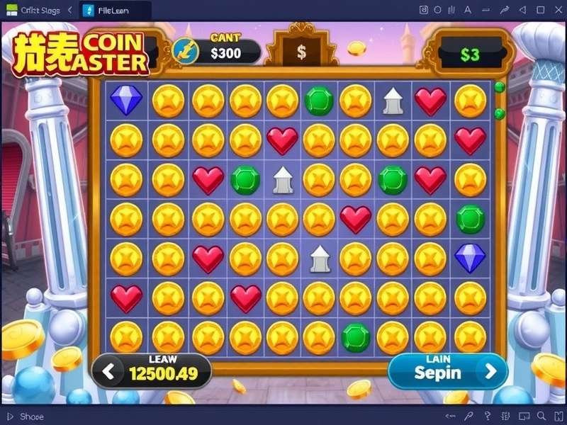 Coin Master app frozen on Android phone screen showing loading spinner
